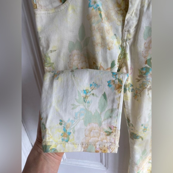 Zara Woman Slim Fit Floral Jeans Size US 6 Eur 38 - Picture 6 of 10